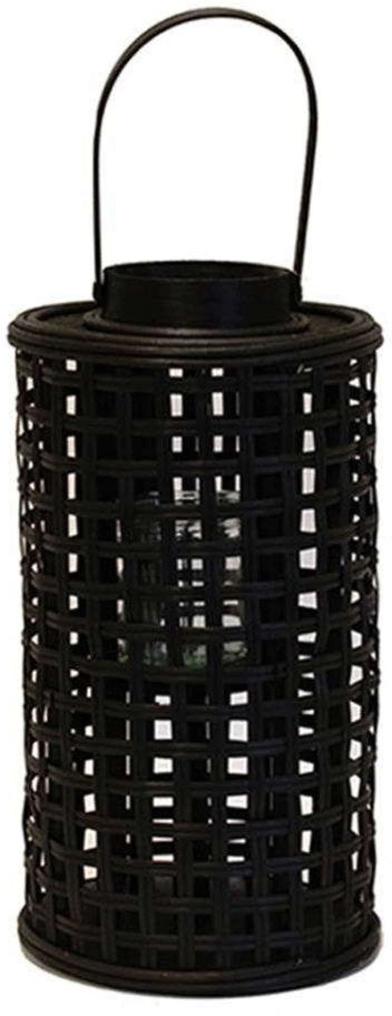 Φανάρι Bamboo 00.06.61124 Φ18x33,5cm Black-Natural Bamboo