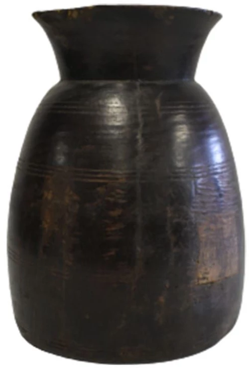 Bάζο Ξύλινο Μικρό Φ20X12cm Ξύλο