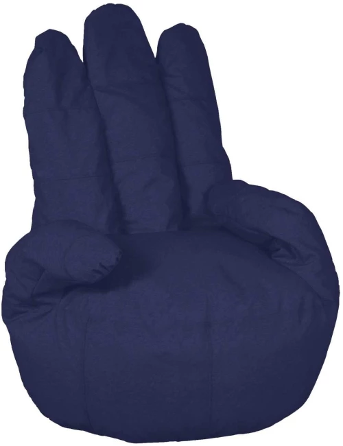 Πουφ Glover Blue 90X85X100