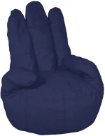 Πουφ Glover Blue 90X85X100