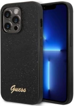 Θήκη Προστασίας iphone 14 Pro Max Vintage Script Logo GUHCP14XHGGSHK Black-Glitter Guess