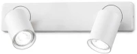 Φωτιστικό Τοίχου-Απλίκα Rudy 229041 32x12,5x9/11,5cm 2xGU10 35W White Ideal Lux