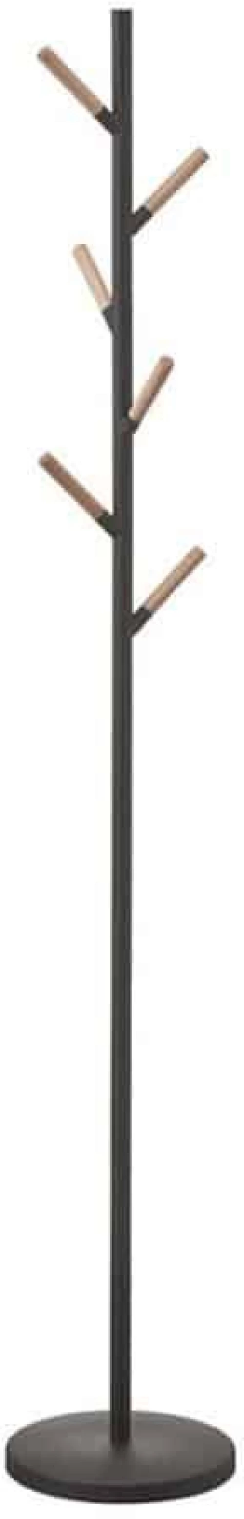 Καλόγερος Plain YMZK2815 28x28x177cm Black Yamazaki Ατσάλι,Ξύλο