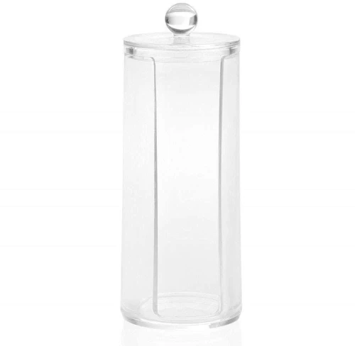 Θήκη Για Βαμβάκι LBTAH-BA63204 Φ7,5x20cm Clear Andrea House Acrylic