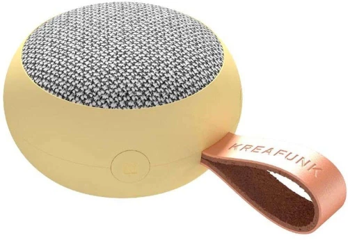 Φορητό Ηχείο Bluetooth aGO II Fabric 17-KFWT146 8x3,9cm Yellow Kreafunk