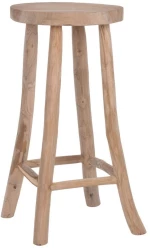 Σκαμπώ Μπαρ HM9338 Ψηλό Φ34,5x715cm Teak Natural