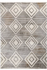 Σετ Χαλιά Κρεβατοκάμαρας 3Τμχ. Studio 56065-260 Beige-Grey Merinos SET(2 67X150&67X230) Πολυέστερ