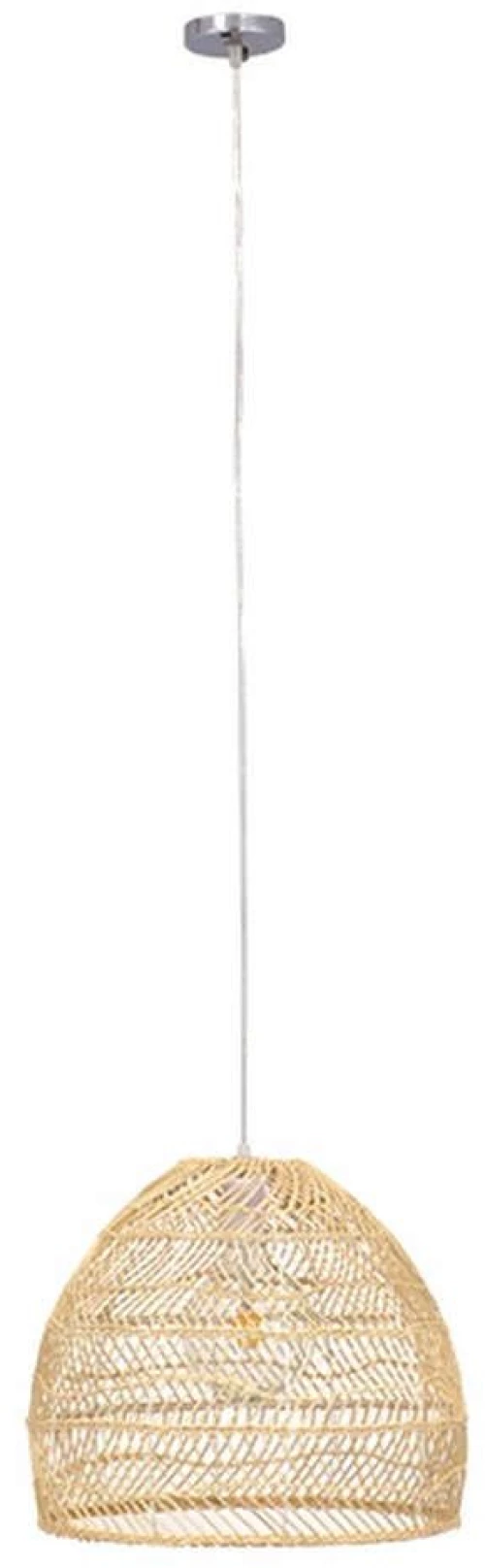 Φωτιστικό Οροφής Malibu 00973 1xΕ27 Φ40x35cm Beige GloboStar