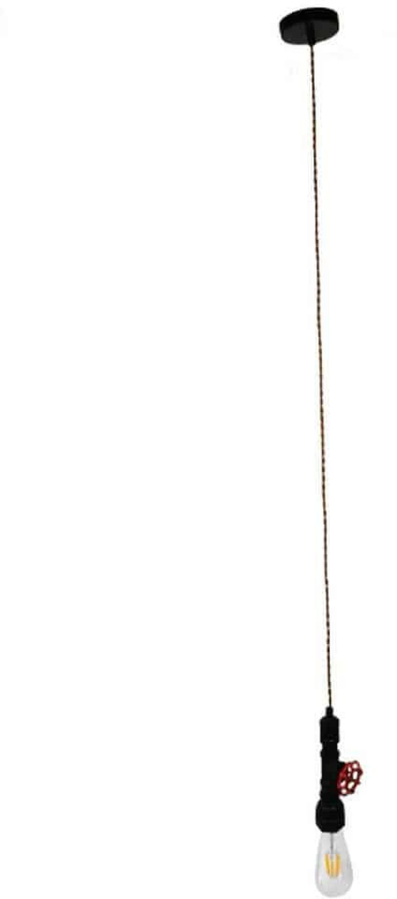 Φωτιστικό Οροφής Spout 01415 1xΕ27 5x7,5x20cm Black GloboStar