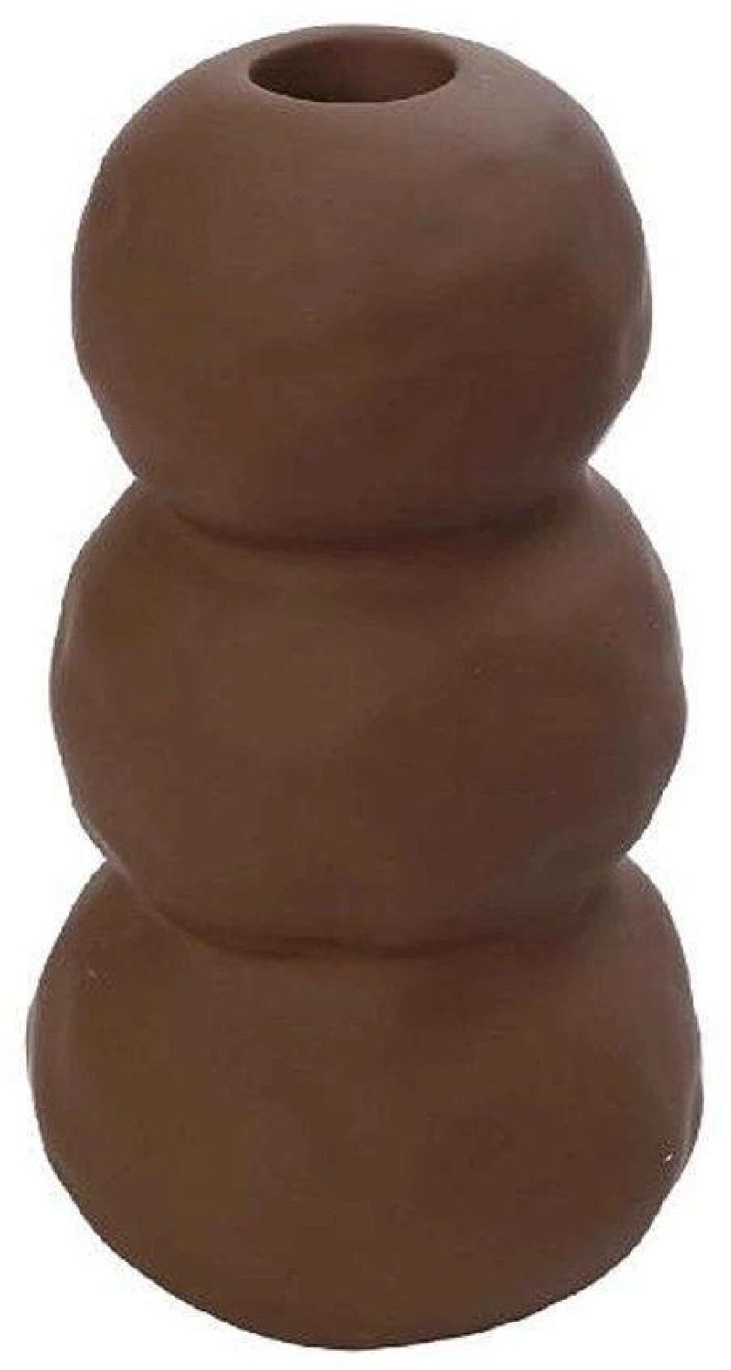 Κηροπήγιο Κεραμικό KLA322K4 8,3x16,5cm Brown Espiel Κεραμικό