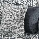 Μαξιλαροθήκη Διακοσμητική Do-Ma-No Anthracite Guy Laroche 50X50 50x50cm Chenille,Βαμβάκι,Pol