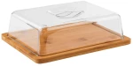 Τυριέρα Bamboo 41416-24 24x18,5cm Natural-Clear Paderno Bamboo