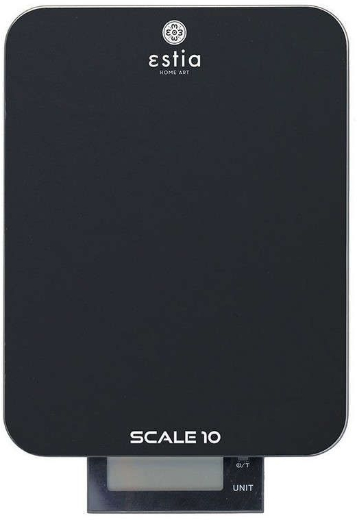 Ζυγαριά Κουζίνας Ψηφιακή Scale 10 10kg 06-12021 18x24,3x2cm Black Estia