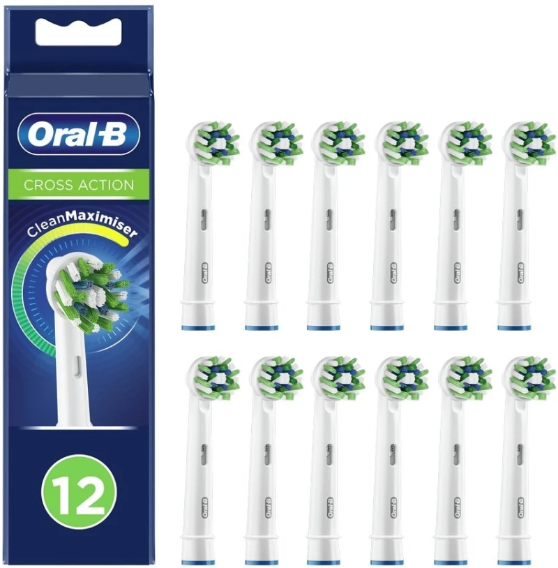 Oral-B - Cross Action - Toothbrush Replacement Head ( 12 pcs ) / Health and Personal Care