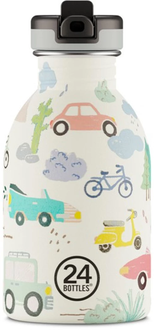 24 Bottles - Kids Collection - Urban Bottle 250 ml w. Sports Lid - Adventure Friends (24B934) / Home and Kitchen