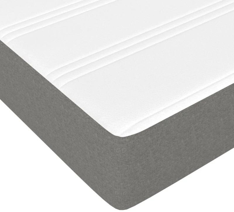 ΚΡΕΒΑΤΙ BOXSPRING ΜΕ ΣΤΡΩΜΑ ΣΚΟΥΡΟ ΓΚΡΙ 90X190 ΕΚ. ΥΦΑΣΜΑΤΙΝΟ 3144038