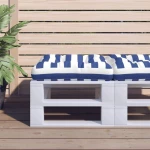 ΜΑΞΙΛΑΡΙ ΠΑΛΕΤΑΣ ΜΠΛΕ & ΛΕΥΚΟ ΡΙΓΕ 60 X 60 X 12 ΕΚ. ΥΦΑΣΜΑΤΙΝΟ 360462