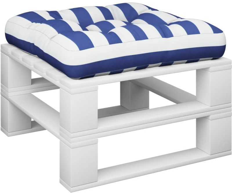 ΜΑΞΙΛΑΡΙ ΠΑΛΕΤΑΣ ΜΠΛΕ & ΛΕΥΚΟ ΡΙΓΕ 60 X 60 X 12 ΕΚ. ΥΦΑΣΜΑΤΙΝΟ 360462