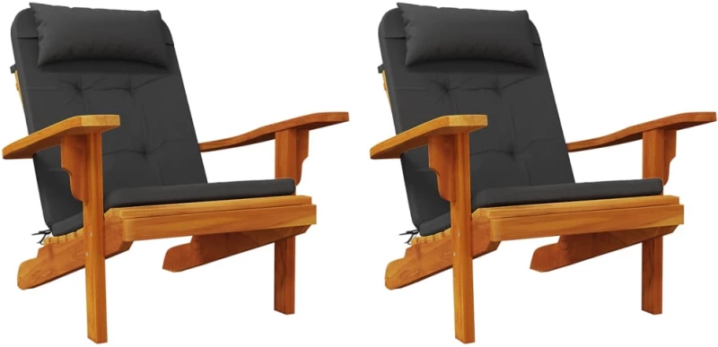ΜΑΞΙΛΑΡΙΑ ΚΑΡΕΚΛΑΣ ADIRONDACK 2 ΤΕΜ. ΜΑΥΡΑ ΑΠΟ ΎΦΑΣΜΑ OXFORD 361837