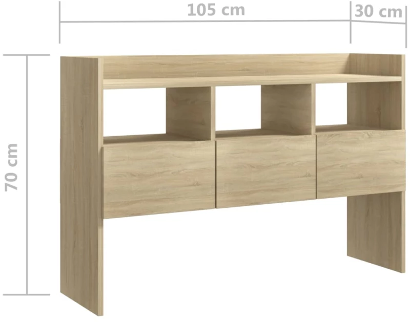 ΜΠΟΥΦΕΣ SONOMA ΔΡΥΣ 105 X 30 X 70 ΕΚ. ΑΠΟ ΜΟΡΙΟΣΑΝΙΔΑ 808380
