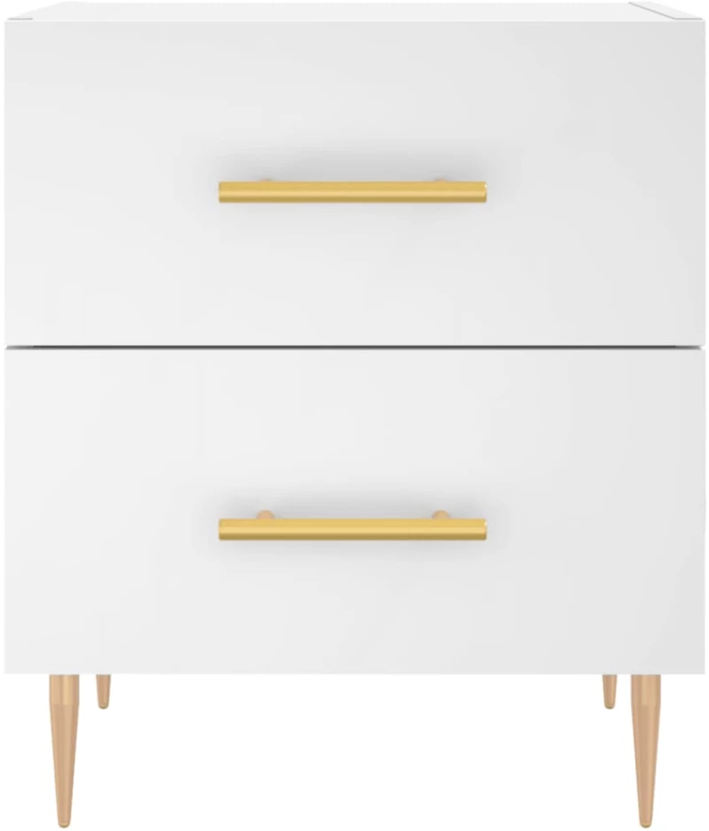 ΚΟΜΟΔΙΝΑ 2 ΤΕΜ. ΛΕΥΚΑ 40 X 35 X 47,5 ΕΚ. ΑΠΟ ΕΠΕΞΕΡΓΑΣΜΕΝΟ ΞΥΛΟ 827277