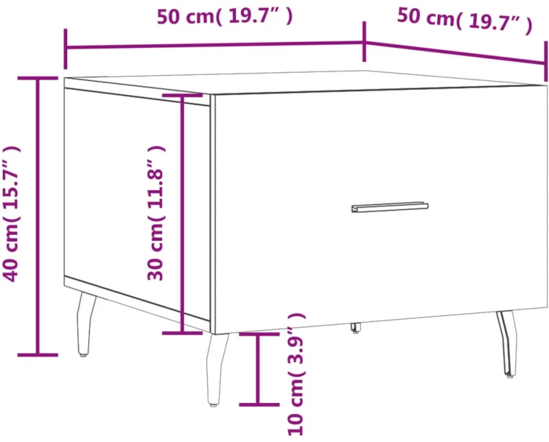 ΤΡΑΠΕΖΑΚΙ ΣΑΛΟΝΙΟΥ ΚΑΦΕ ΔΡΥΣ 50X50X40 ΕΚ. ΕΠΕΞΕΡΓΑΣΜΕΝΟ ΞΥΛΟ 829442