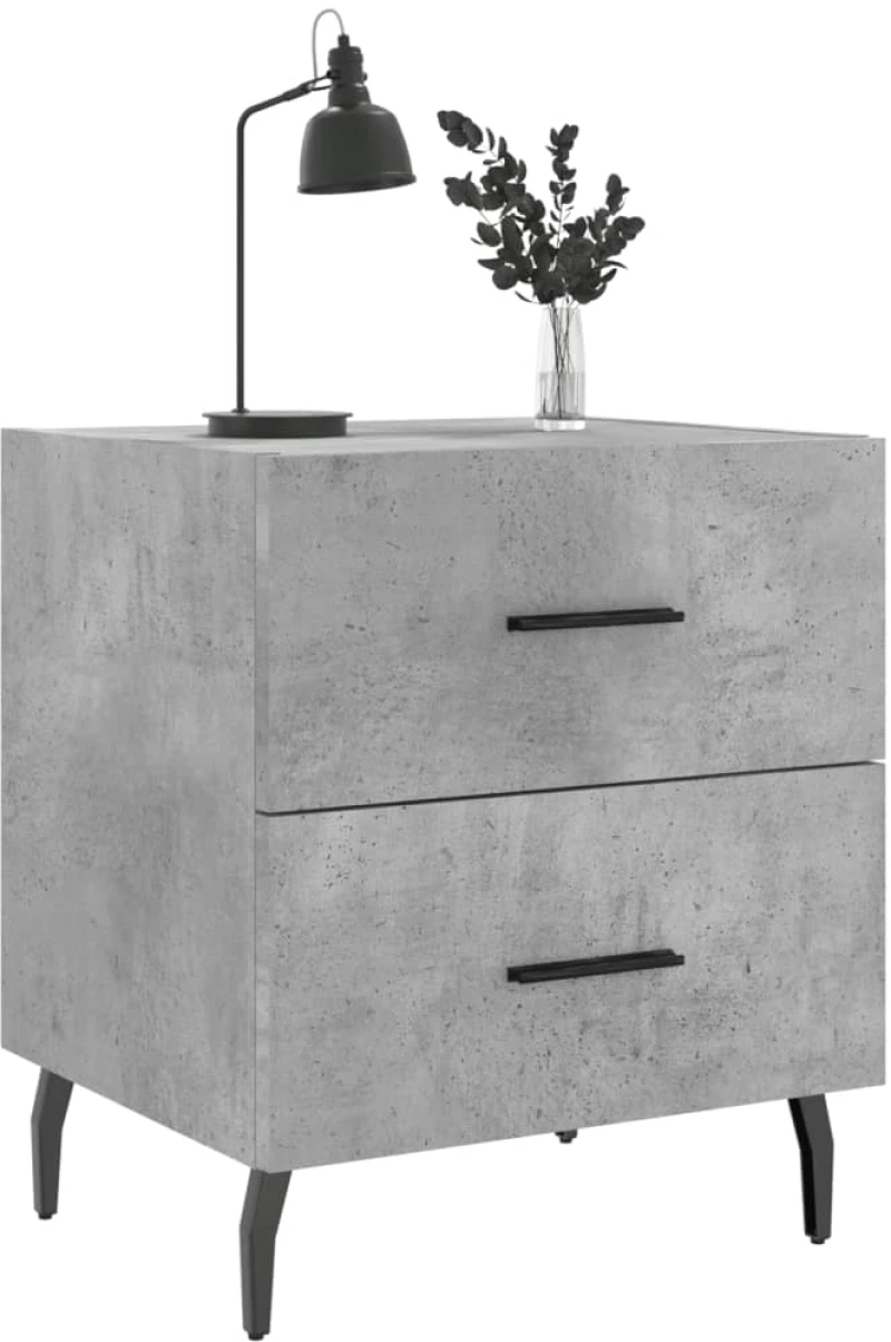 ΚΟΜΟΔΙΝΑ 2 ΤΕΜ. ΓΚΡΙ ΣΚΥΡΟΔΕΜ. 40 X 35 X 47,5 ΕΚ. ΕΠΕΞΕΡΓ. ΞΥΛΟ 827349