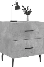 ΚΟΜΟΔΙΝΑ 2 ΤΕΜ. ΓΚΡΙ ΣΚΥΡΟΔΕΜ. 40 X 35 X 47,5 ΕΚ. ΕΠΕΞΕΡΓ. ΞΥΛΟ 827349