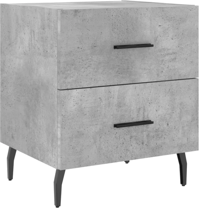 ΚΟΜΟΔΙΝΑ 2 ΤΕΜ. ΓΚΡΙ ΣΚΥΡΟΔΕΜ. 40 X 35 X 47,5 ΕΚ. ΕΠΕΞΕΡΓ. ΞΥΛΟ 827349