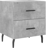 ΚΟΜΟΔΙΝΑ 2 ΤΕΜ. ΓΚΡΙ ΣΚΥΡΟΔΕΜ. 40 X 35 X 47,5 ΕΚ. ΕΠΕΞΕΡΓ. ΞΥΛΟ 827349