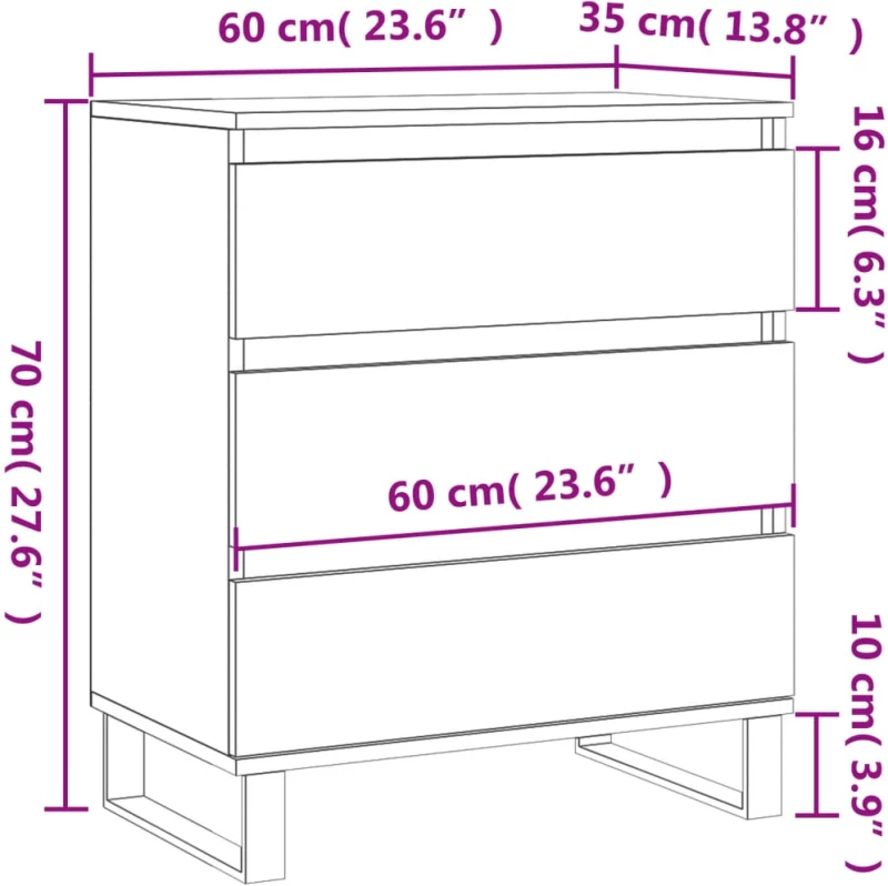 ΣΥΡΤΑΡΙΕΡΑ ΛΕΥΚΗ 60 X 35 X 70 ΕΚ. ΑΠΟ ΕΠΕΞΕΡΓΑΣΜΕΝΟ ΞΥΛΟ 827188