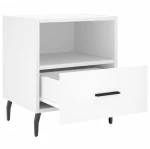 ΚΟΜΟΔΙΝΑ 2 ΤΕΜ. ΛΕΥΚΑ 40 X 35 X 47,5 ΕΚ. ΑΠΟ ΕΠΕΞΕΡΓΑΣΜΕΝΟ ΞΥΛΟ 827469