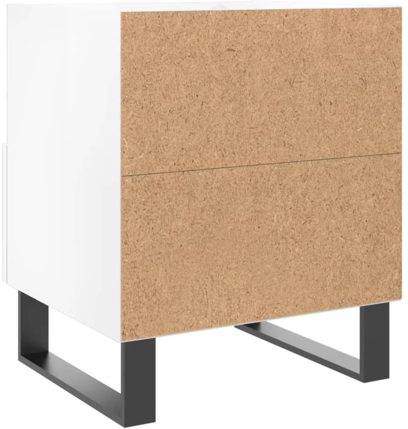 ΚΟΜΟΔΙΝΑ 2 ΤΕΜ. ΓΥΑΛ. ΛΕΥΚΟ 40X35X47,5 ΕΚ. ΕΠΕΞΕΡΓΑΣΜΕΝΟ ΞΥΛΟ 827489