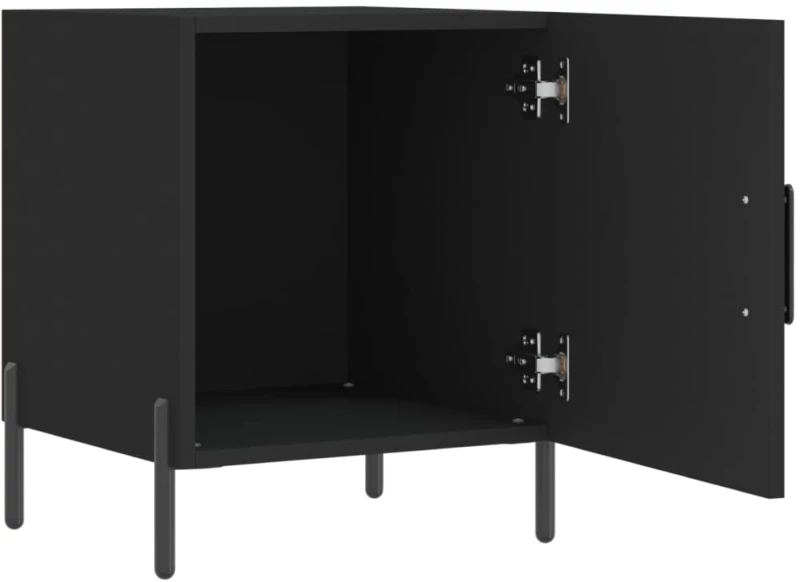 ΚΟΜΟΔΙΝΑ 2 ΤΕΜ. ΜΑΥΡΑ 40 X 40 X 50 ΕΚ. ΑΠΟ ΕΠΕΞΕΡΓΑΣΜΕΝΟ ΞΥΛΟ 827583