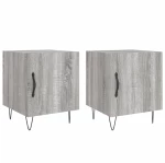 ΚΟΜΟΔΙΝΑ 2 ΤΕΜ. ΓΚΡΙ SONOMA 40 X 40 X 50 ΕΚ. ΑΠΟ ΕΠΕΞΕΡΓ. ΞΥΛΟ 827561