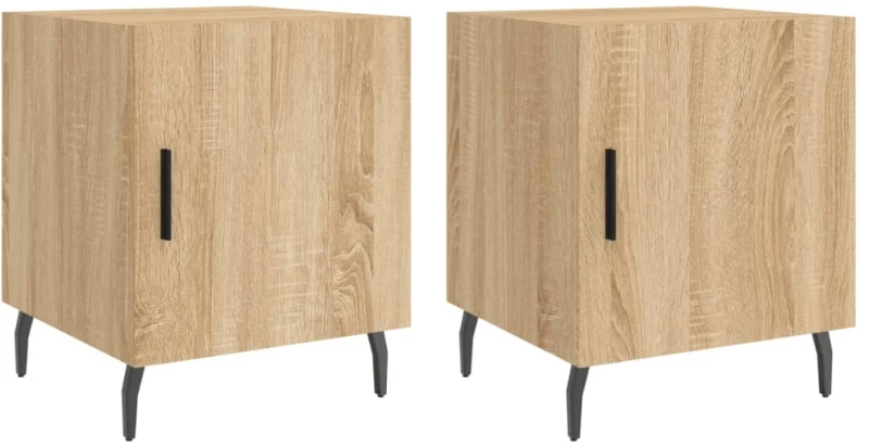 ΚΟΜΟΔΙΝΑ 2 ΤΕΜ. SONOMA ΔΡΥΣ 40X40X50 ΕΚ. ΑΠΟ ΕΠΕΞΕΡΓΑΣΜΕΝΟ ΞΥΛΟ 827603