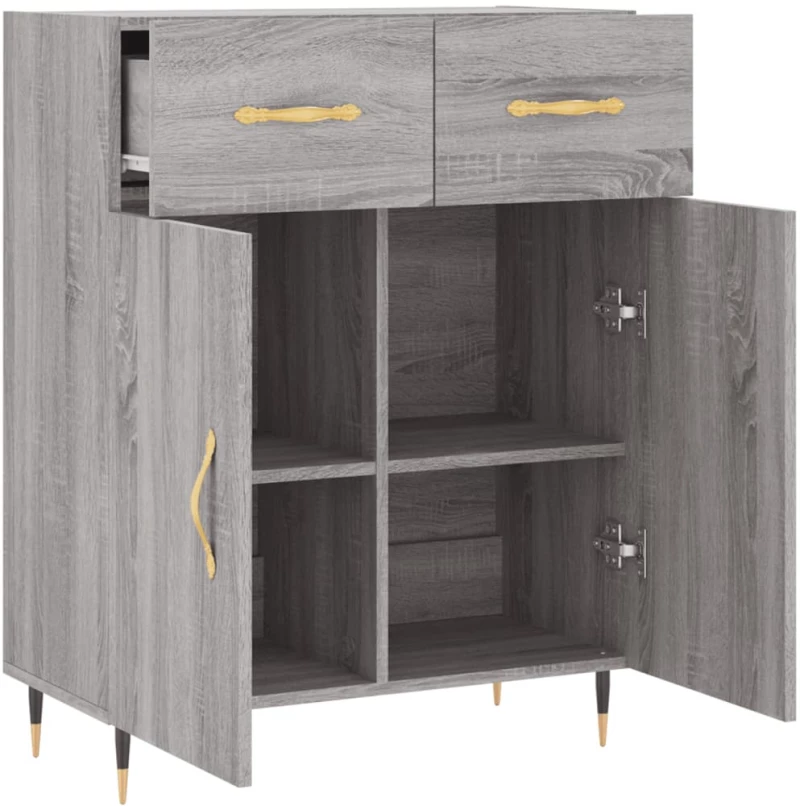 ΝΤΟΥΛΑΠΙ ΓΚΡΙ SONOMA 69,5 X 34 X 90 ΕΚ. ΑΠΟ ΕΠΕΞΕΡΓΑΣΜΕΝΟ ΞΥΛΟ 827962