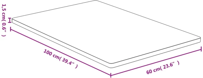 ΕΠΙΦΑΝΕΙΑ ΤΡΑΠΕΖΙΟΥ 60X100X1,5 ΑΠΟ ΜΠΑΜΠΟΥ 352713