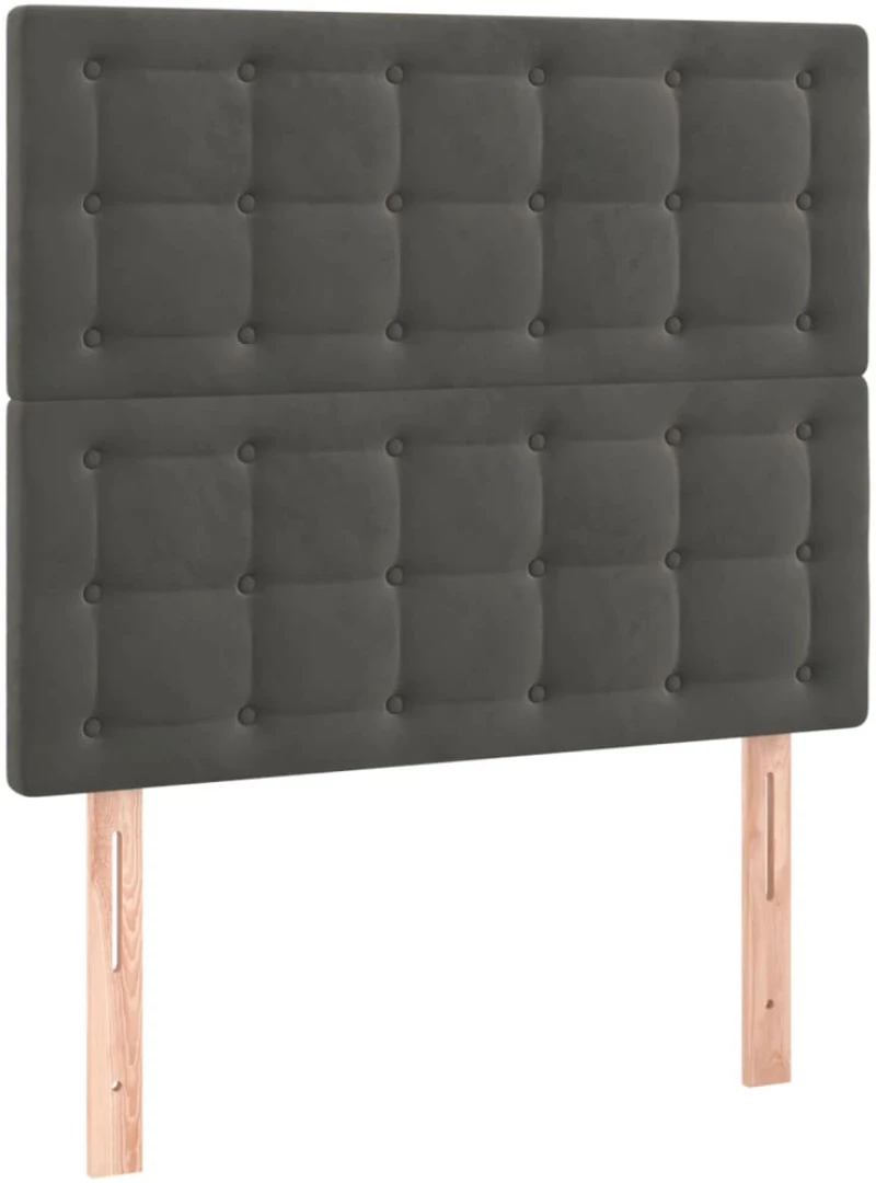 ΚΡΕΒΑΤΙ BOXSPRING ΜΕ ΣΤΡΩΜΑ & LED ΣΚ. ΓΚΡΙ 80X200 ΕΚ. ΒΕΛΟΥΔΙΝΟ 3136330