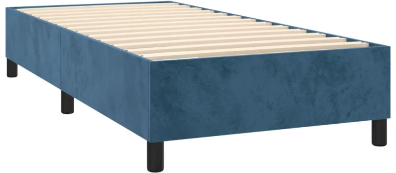 ΚΡΕΒΑΤΙ BOXSPRING ΜΕ ΣΤΡΩΜΑ ΣΚΟΥΡΟ ΜΠΛΕ 90X190 ΕΚ. ΒΕΛΟΥΔΙΝΟ 3129307