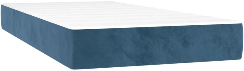 ΚΡΕΒΑΤΙ BOXSPRING ΜΕ ΣΤΡΩΜΑ ΣΚΟΥΡΟ ΜΠΛΕ 90X190 ΕΚ. ΒΕΛΟΥΔΙΝΟ 3129307