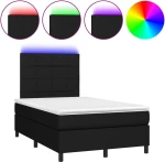 ΚΡΕΒΑΤΙ BOXSPRING ΜΕ ΣΤΡΩΜΑ & LED ΜΑΥΡΟ 120X200 ΕΚ. ΥΦΑΣΜΑΤΙΝΟ 3134863