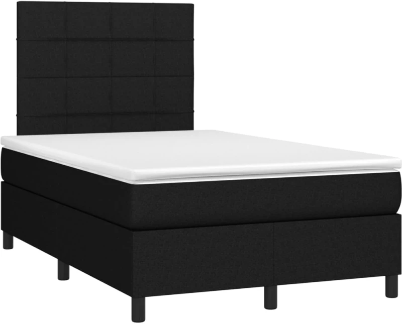 ΚΡΕΒΑΤΙ BOXSPRING ΜΕ ΣΤΡΩΜΑ & LED ΜΑΥΡΟ 120X200 ΕΚ. ΥΦΑΣΜΑΤΙΝΟ 3134863