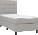 ΚΡΕΒΑΤΙ BOXSPRING ΜΕ ΣΤΡΩΜΑ ΑΝΟΙΧΤΟ ΓΚΡΙ 80X200 ΕΚ. ΥΦΑΣΜΑΤΙΝΟ 3141729