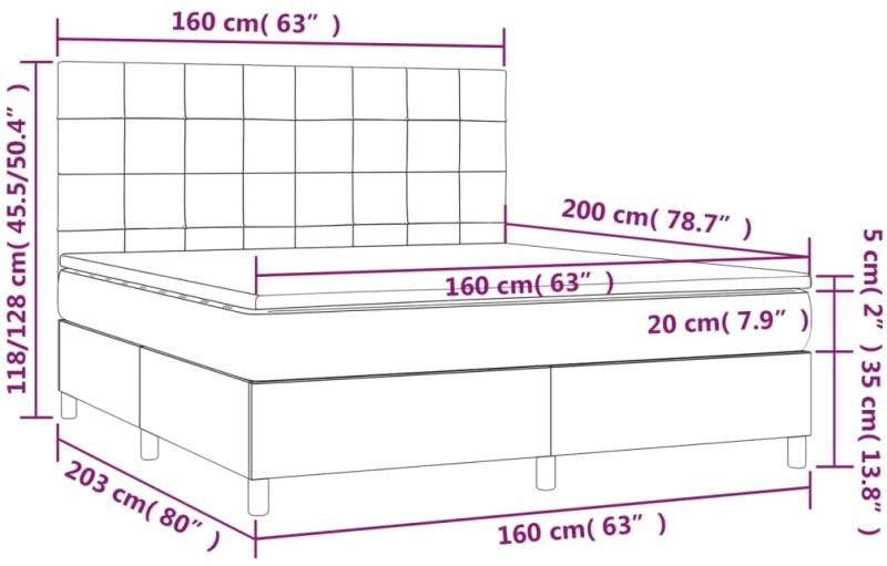 ΚΡΕΒΑΤΙ BOXSPRING ΜΕ ΣΤΡΩΜΑ ΑΝ. ΠΡΑΣΙΝΟ 160X200ΕΚ ΥΦΑΣΜΑΤΙΝΟ 3142345