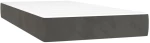ΚΡΕΒΑΤΙ BOXSPRING ΜΕ ΣΤΡΩΜΑ ΣΚΟΥΡΟ ΓΚΡΙ 90X190 ΕΚ. ΒΕΛΟΥΔΙΝΟ 3142996