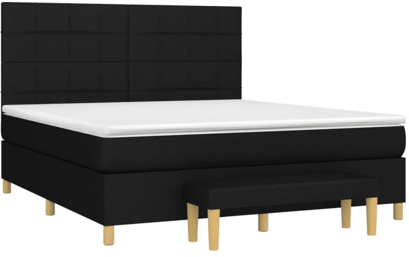 ΚΡΕΒΑΤΙ BOXSPRING ΜΕ ΣΤΡΩΜΑ ΜΑΥΡΟ 160X200 ΕΚ. ΥΦΑΣΜΑΤΙΝΟ 3137167