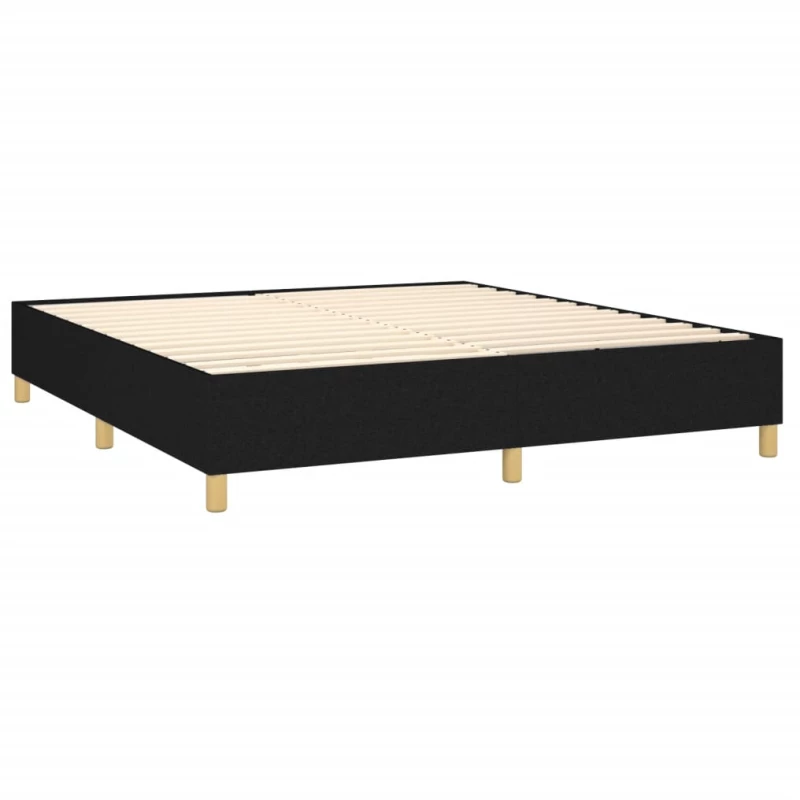 ΚΡΕΒΑΤΙ BOXSPRING ΜΕ ΣΤΡΩΜΑ ΜΑΥΡΟ 160X200 ΕΚ. ΥΦΑΣΜΑΤΙΝΟ 3137167
