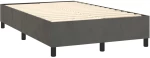 ΚΡΕΒΑΤΙ BOXSPRING ΜΕ ΣΤΡΩΜΑ & LED ΣΚ. ΓΚΡΙ 120X200ΕΚ. ΒΕΛΟΥΔΙΝΟ 3136234