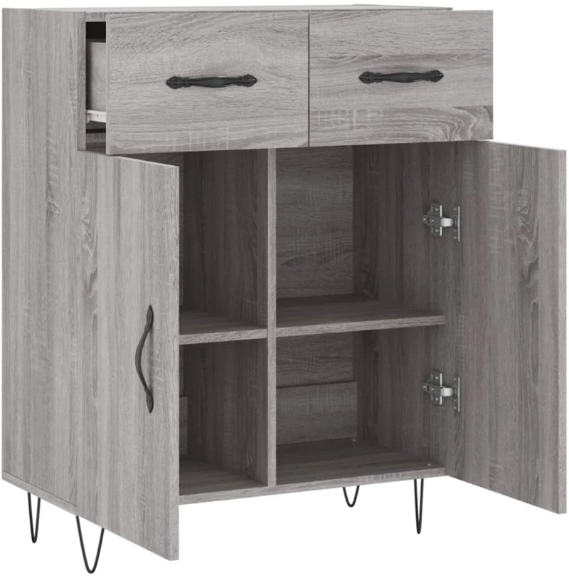 ΝΤΟΥΛΑΠΙ ΓΚΡΙ SONOMA 69,5 X 34 X 90 ΕΚ. ΑΠΟ ΕΠΕΞΕΡΓΑΣΜΕΝΟ ΞΥΛΟ 827978